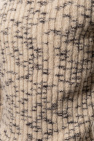 Raf Simons beige Ribbed turtleneck sweater