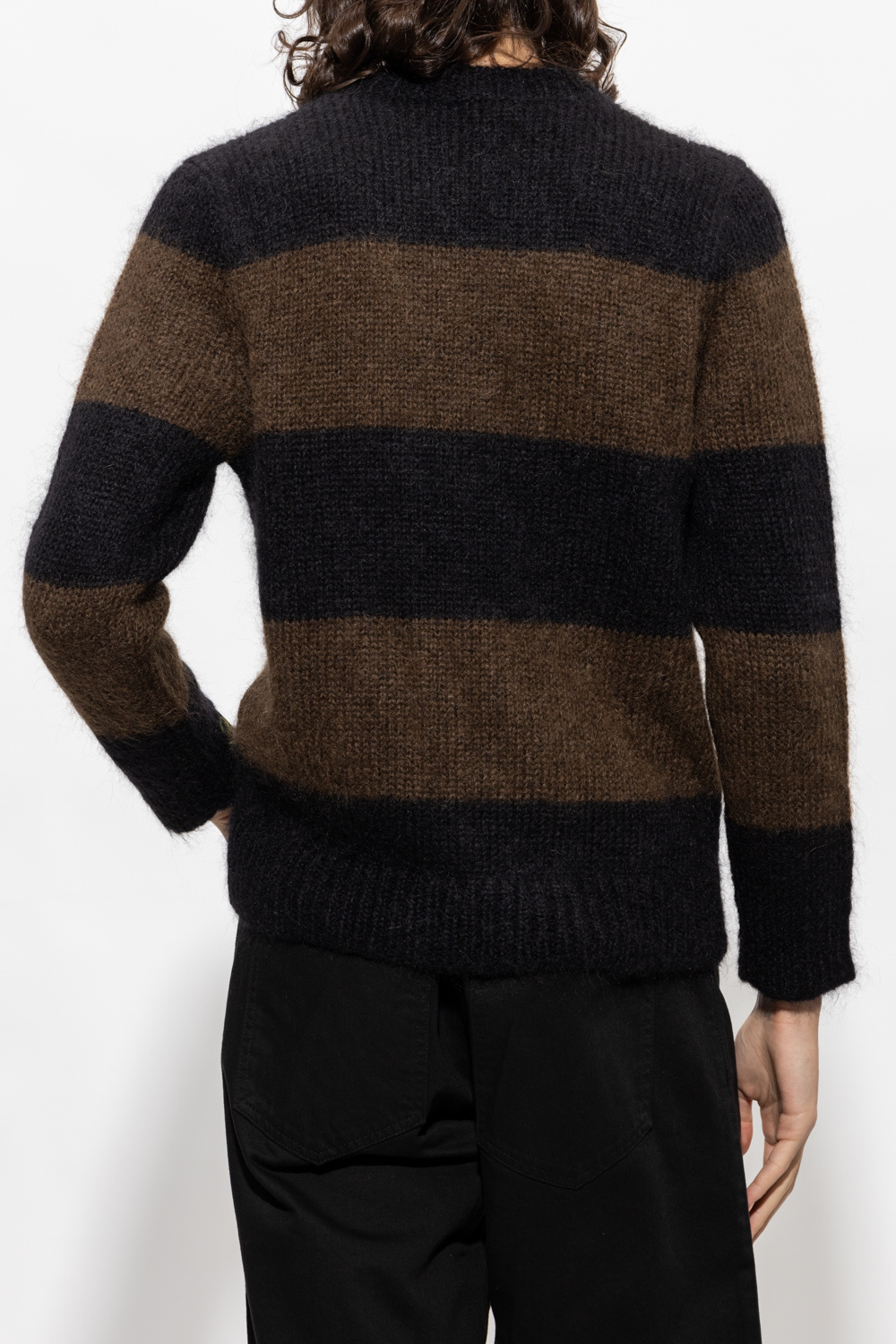 Raf Simons Striped tights sweater