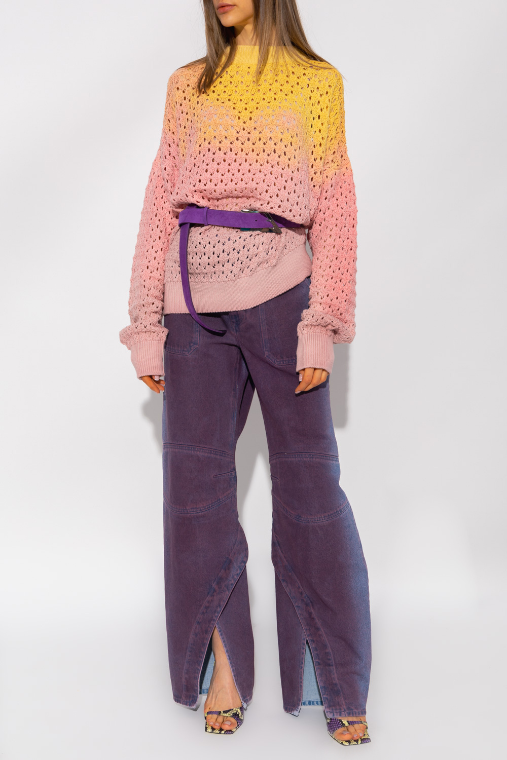 The Attico Crochet sweater