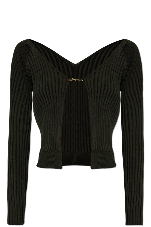 Jacquemus ‘Pralu’ ribbed top with logo
