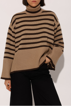 TOTEME Striped turtleneck sweater