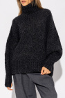 TOTEME GREY Relaxed-fitting turtleneck sweater