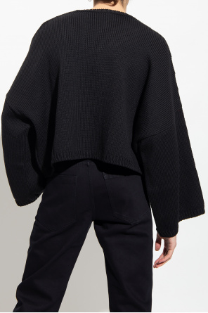 Raf Simons Crew-neck Recycled-cashmere Boyfriend Sweater Womens Ivory®