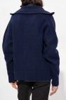 Jacquemus NAVY BLUE ‘Meunier’ sweater with high neck
