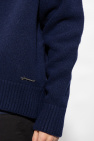 Jacquemus NAVY BLUE ‘Meunier’ sweater with high neck