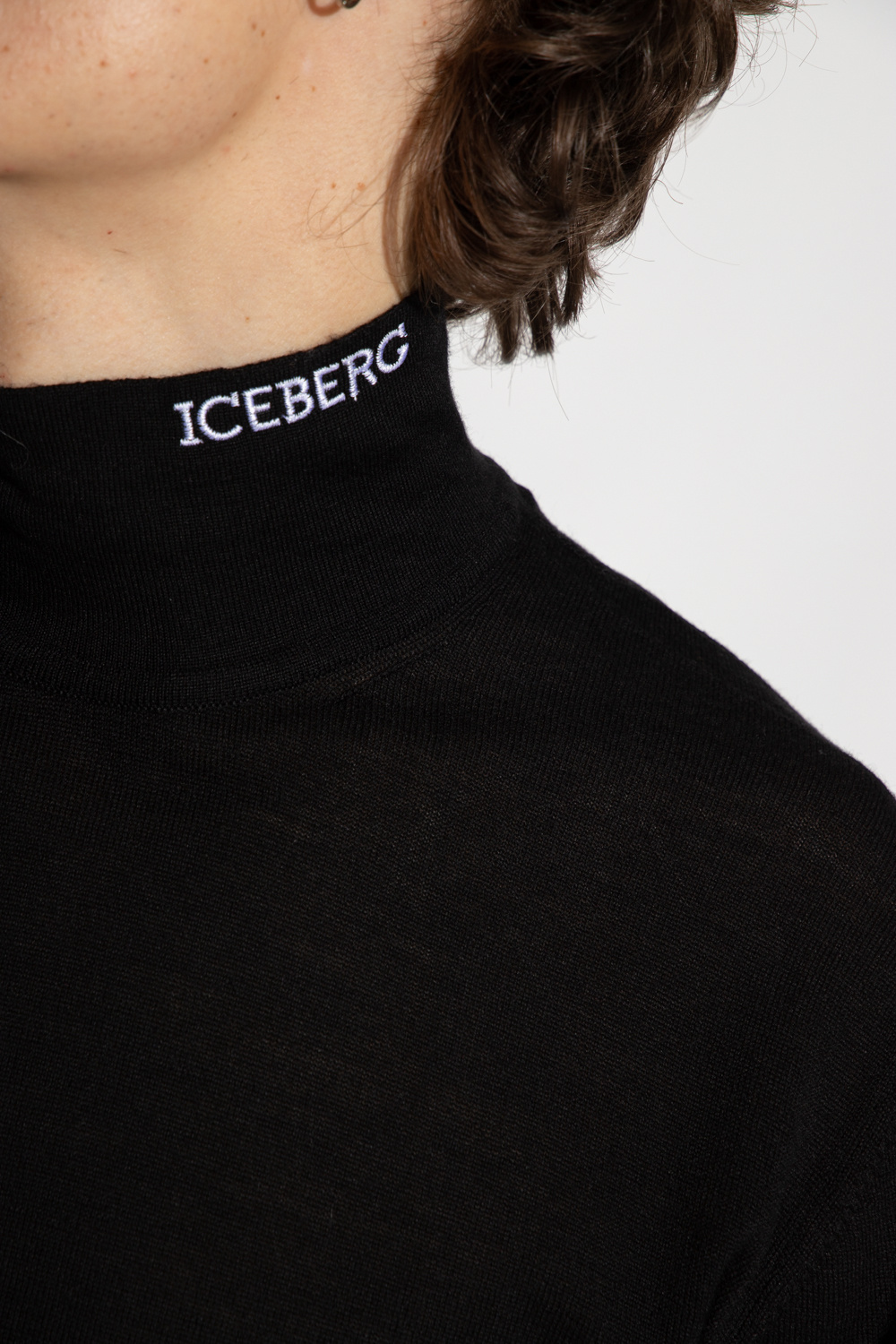 Iceberg TEEN long-sleeve poplin shirt Grau