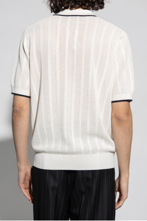 Dries Van Noten Textured Bear polo shirt