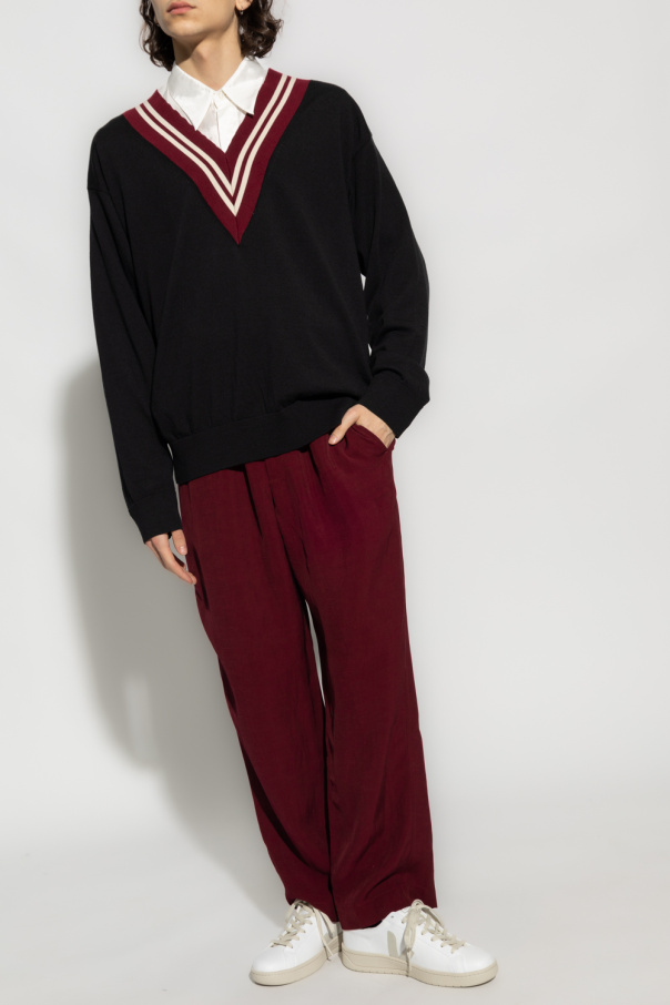 Dries Van Noten Wool tire sweater