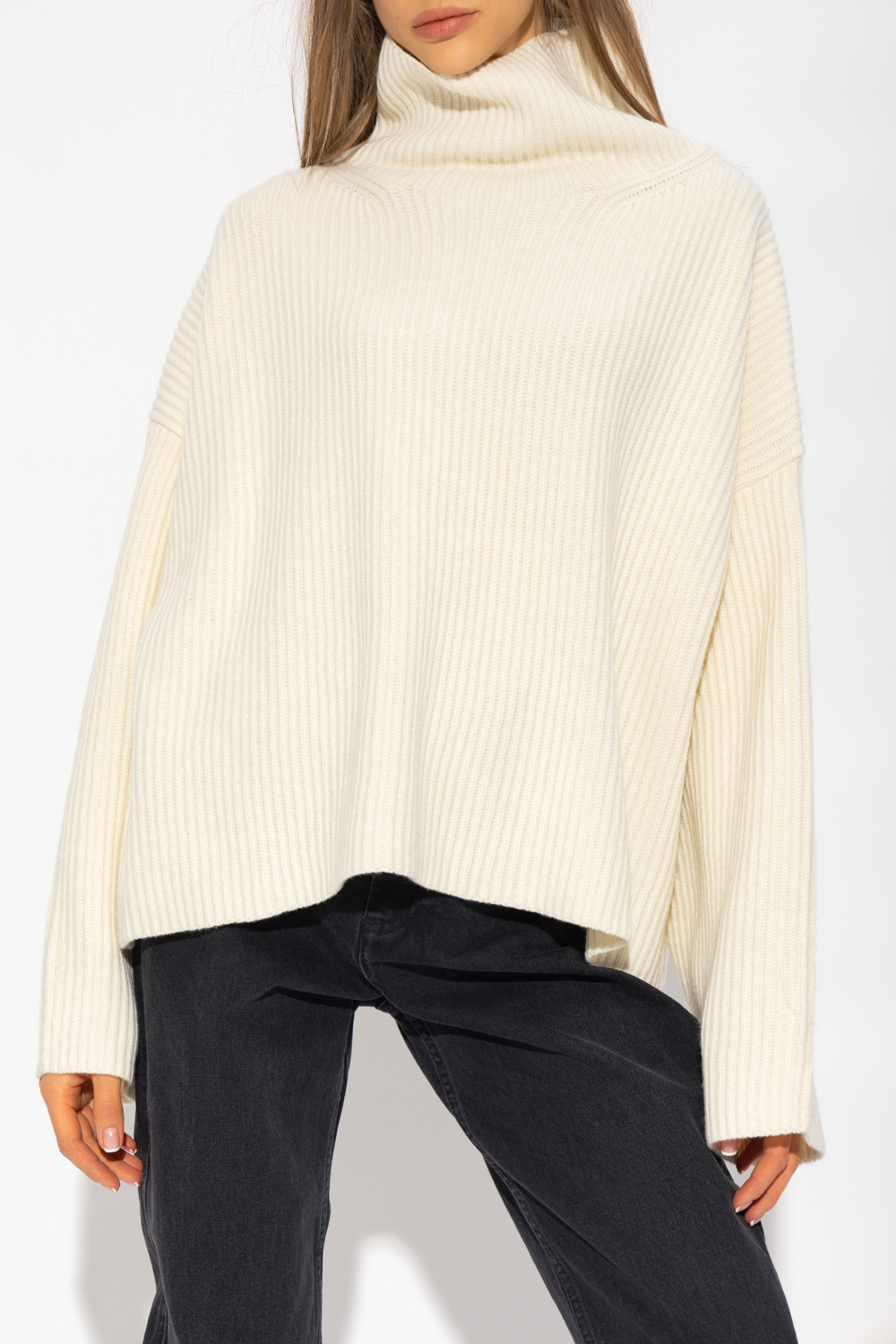 TOTEME Oversize turtleneck bandiera sweater