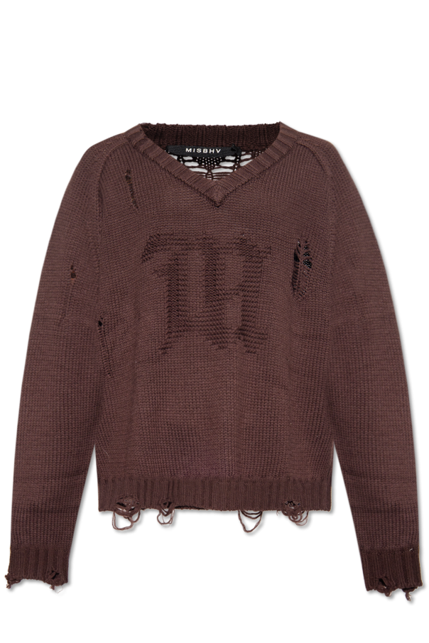 MISBHV Sweter z efektem ‘vintage’