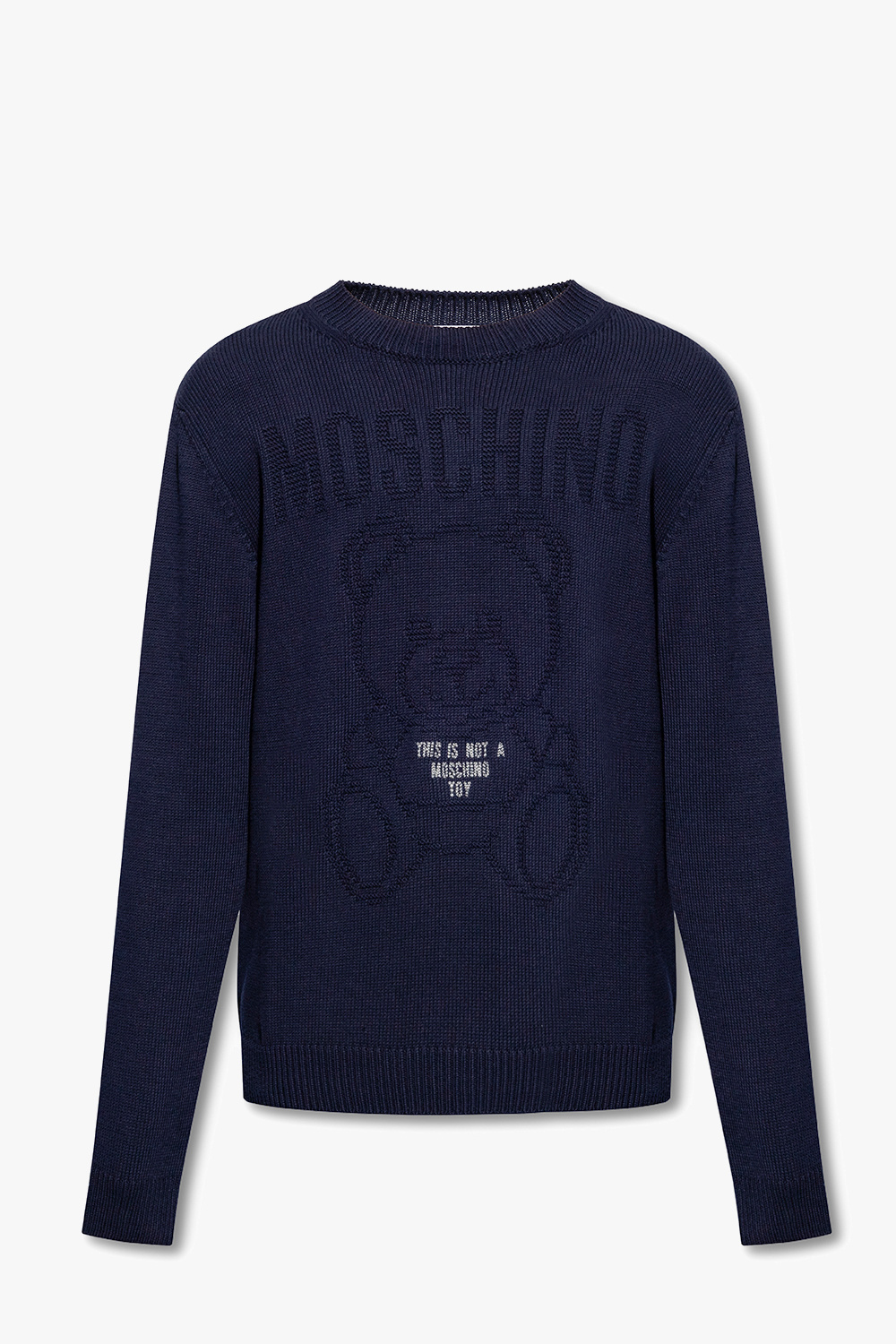 Navy blue Cotton sweater Moschino - Vitkac France