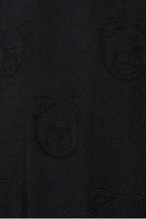 Moschino chest logo-patch jacket Grey
