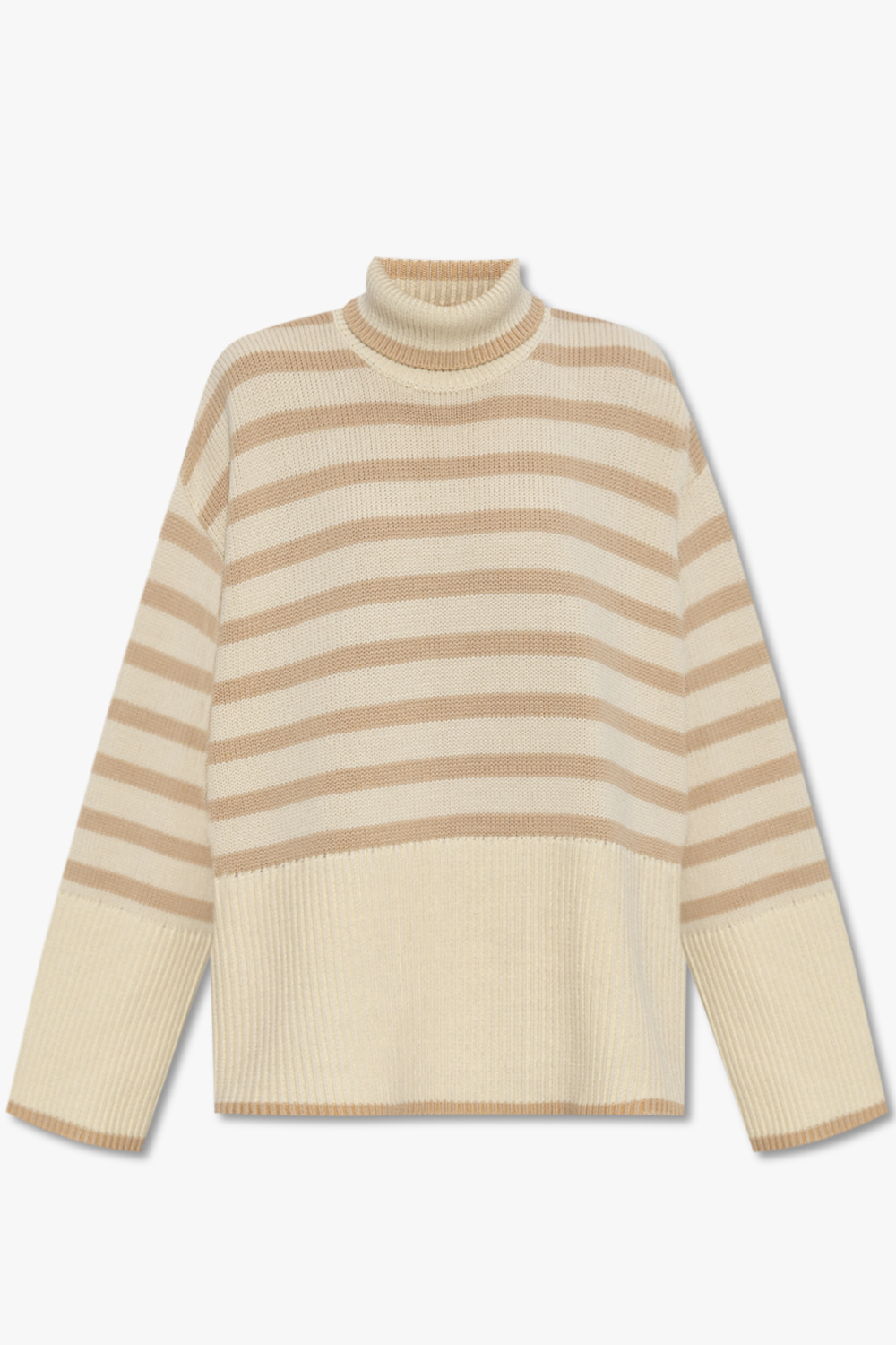 TOTEME Oversize turtleneck brown sweater