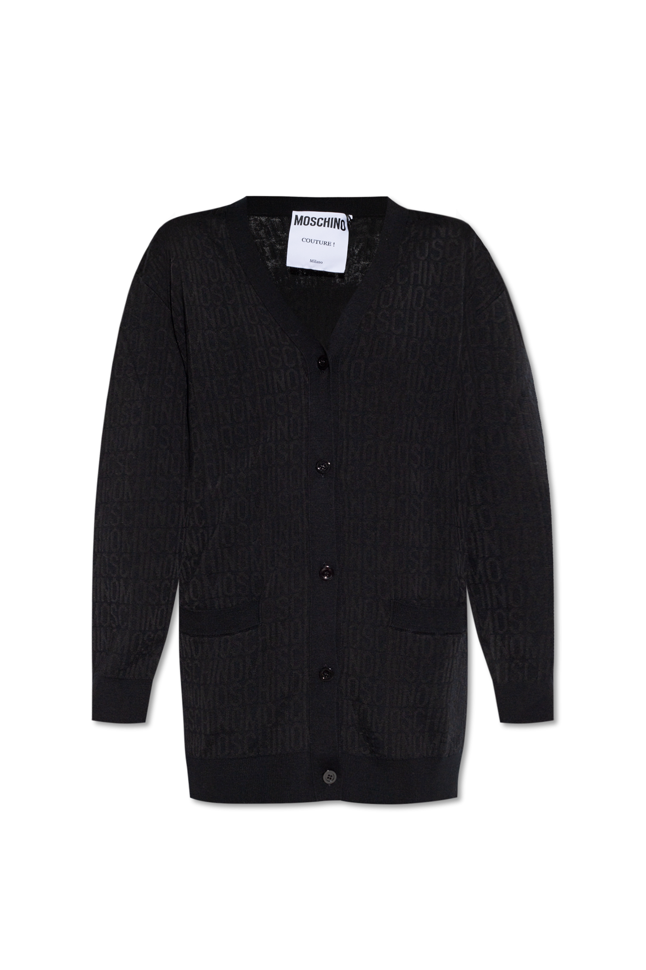 Moschino Monogrammed wool cardigan