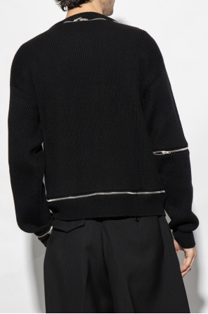 Moschino Wool sweater with zips