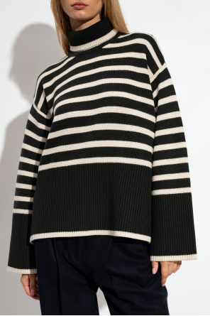 TOTEME Striped turtleneck sweater