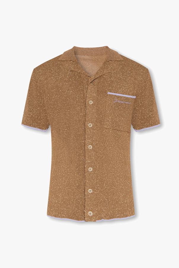 Jacquemus ‘Prata’ kawem shirt with lurex threads