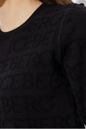 Iceberg embroidered-logo two-tone jacket