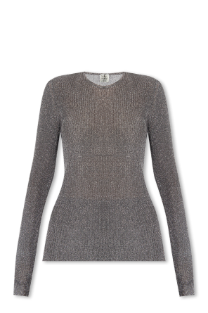 Sweater with lurex threads