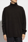 Dries Van Noten BROWN Turtleneck with sewn-in zippers