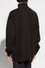 Dries Van Noten BROWN Turtleneck with sewn-in zippers