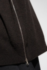 Dries Van Noten BROWN Turtleneck with sewn-in zippers