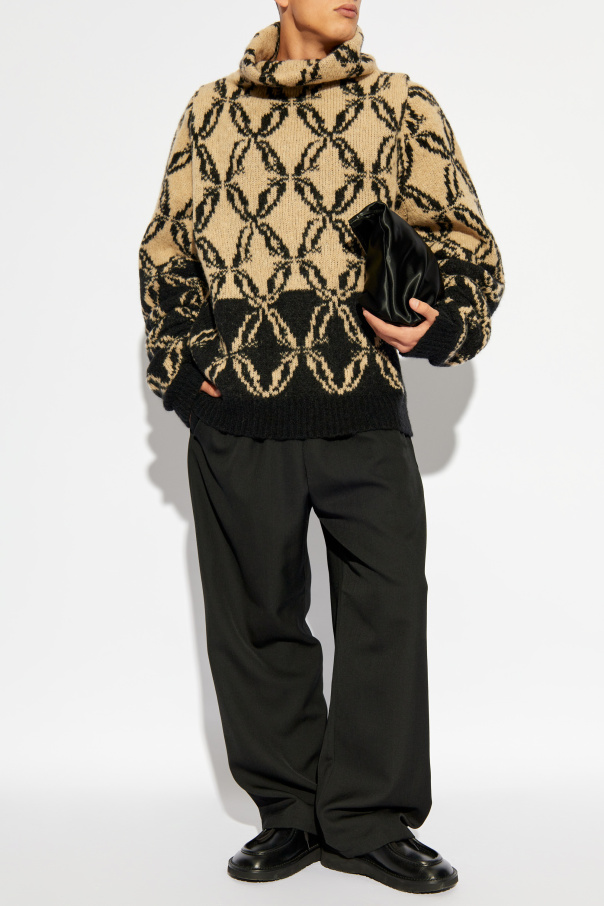 Dries Van Noten Patterned Turtleneck