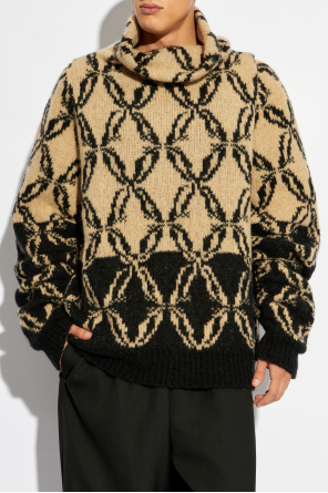 Dries Van Noten Patterned Turtleneck