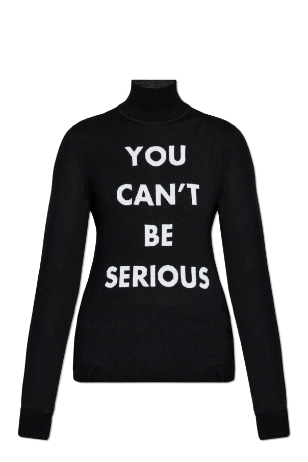 Moschino Sweater with embroidered inscription
