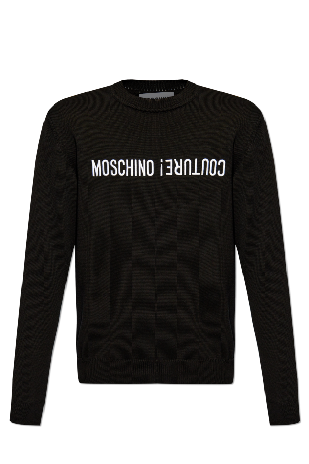 Moschino Sweter z logo