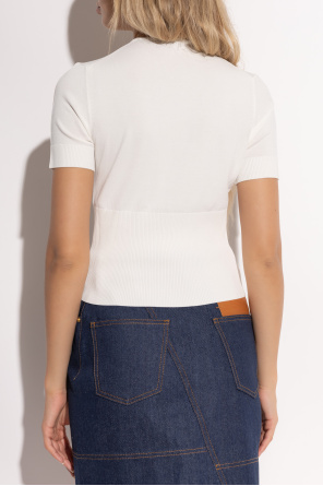 Jacquemus Top with logo-shaped appliqué