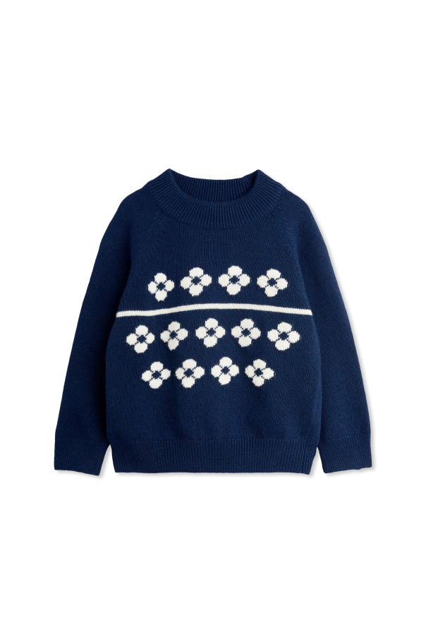 Mini Rodini Sweater with stand-up collar