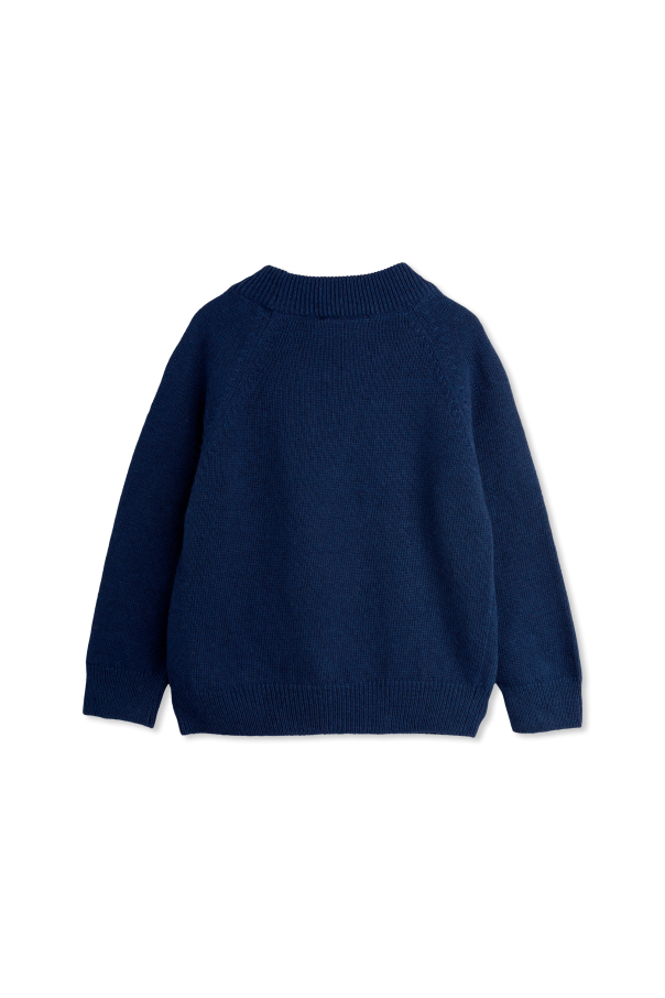 Mini Rodini Sweater with stand-up collar