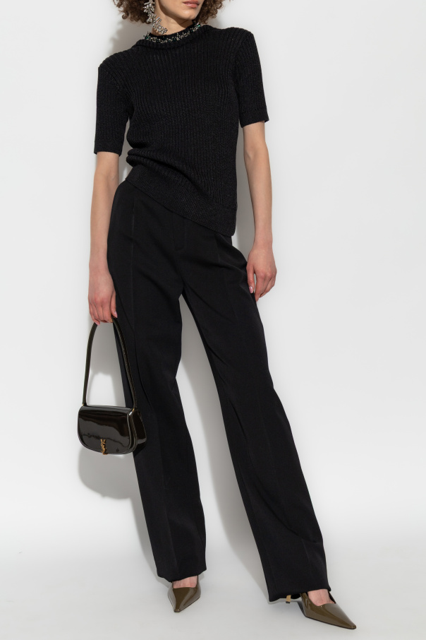 Dries Van Noten Top with shimmering appliqués