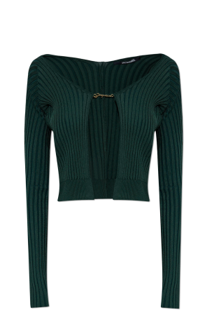 Cardigan with logo