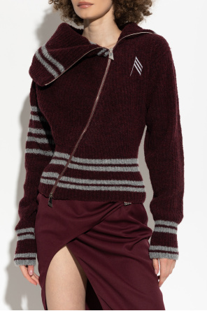 The Attico Cardigan with stand-up collar