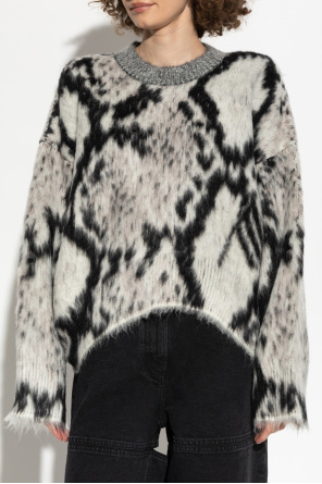 The Attico Sweater with wool trim