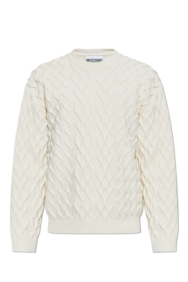 Moschino Sweter o dekoracyjnym splocie