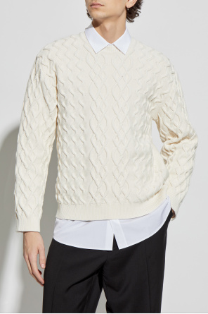 Moschino Sweter o dekoracyjnym splocie