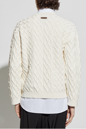 Moschino Sweter o dekoracyjnym splocie