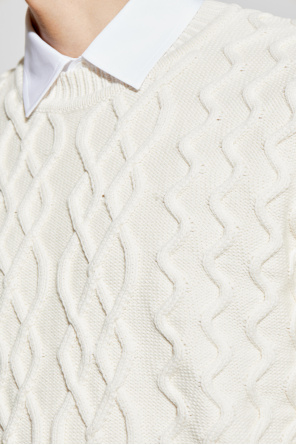 Moschino Sweter o dekoracyjnym splocie