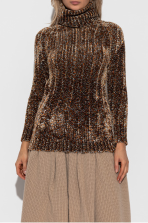 Dries Van Noten Velour turtleneck ‘Tagic’