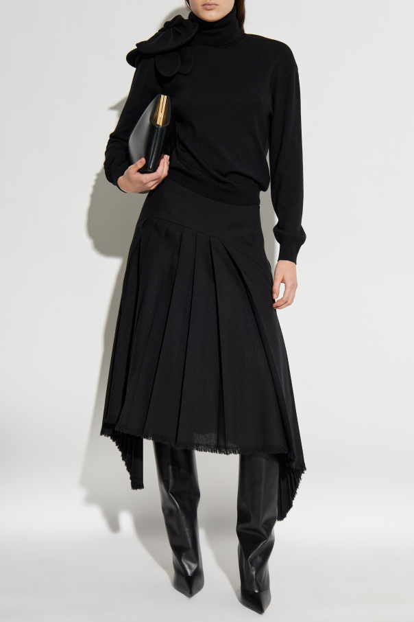 Moschino Turtleneck de lana con apliqué