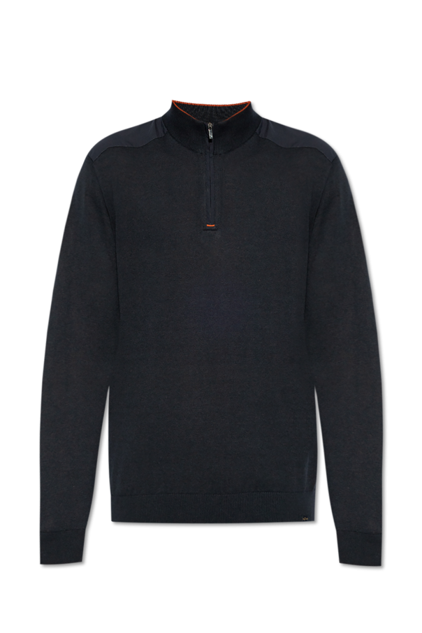 Paul & Shark Sweater with zip-up collar