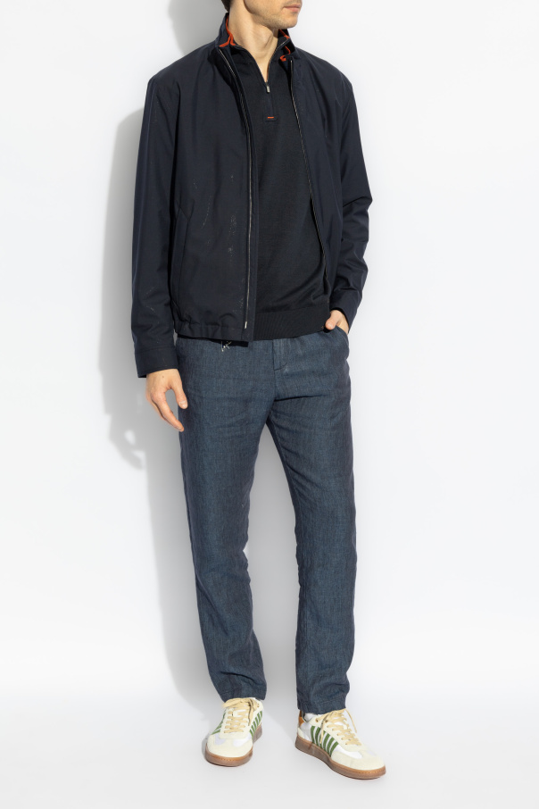 Paul & Shark Sweater with zip-up collar