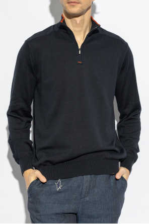 Paul & Shark Sweater with zip-up collar