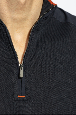 Paul & Shark Sweater with zip-up collar