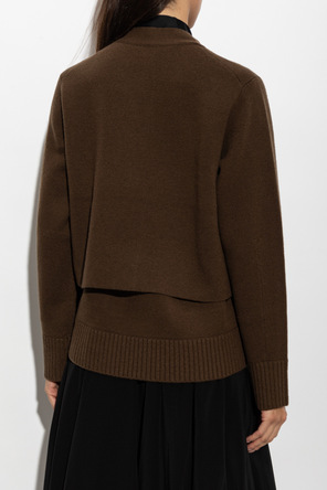 sacai Cardigan made from combined materials