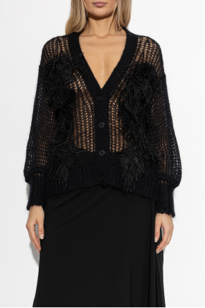 The Attico Transparent cardigan