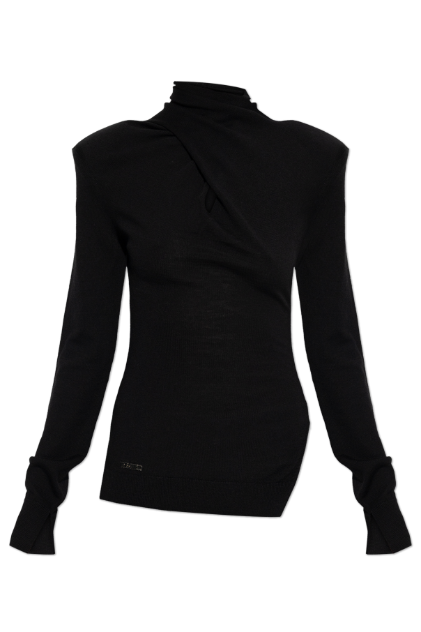 Turtleneck with shoulder pads od The Attico